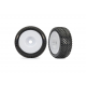3.0 White Dished Wheels w/ Response Pro Tires (2)
