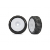 3.0 White Dished Wheels w/ Response Pro Tires (2)