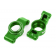 X-Series Green Aluminum Rear Stub Axle Carriers (L&R)