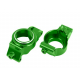 X-Series Green Aluminum Caster Blocks (L&R)