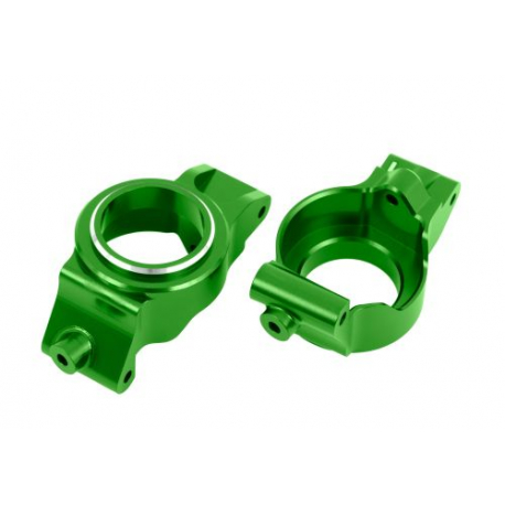 X-Series Green Aluminum Caster Blocks (L&R)