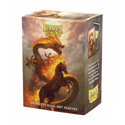 Dragon Shield Standard Dual Art Sleeves - Fire Horse (100)