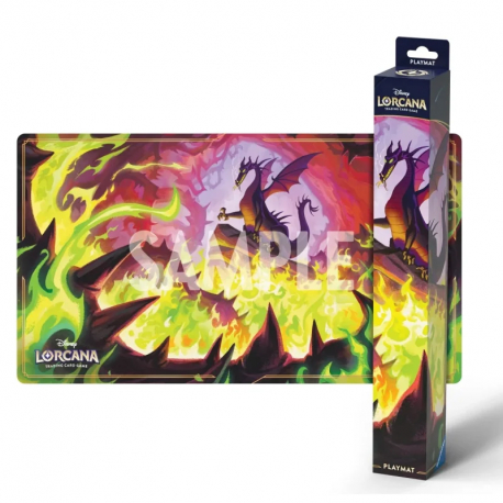 Disney Lorcana Winterspell Playmat Dragon Fire S11