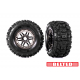 Tires & wheels, assembled, glued (black chrome wheels, belted Sledgehammer® All-Terrain tires)