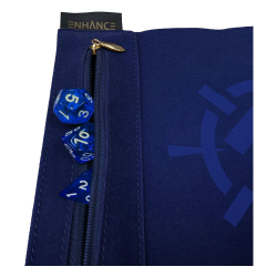 Enhance Tabletop Roll on a Scroll Bag with Dice Blue