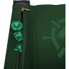 Enhance Tabletop Roll on a Scroll Bag with Dice Green