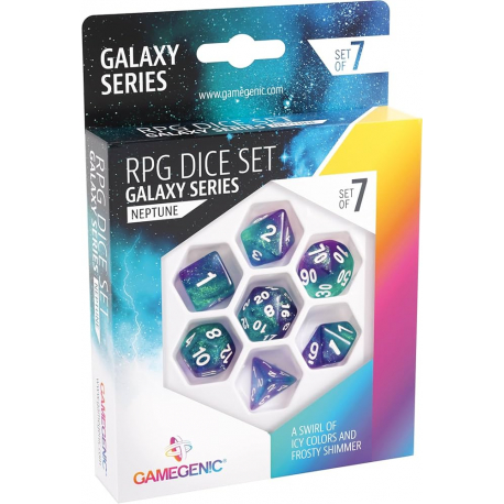 Gamegenic Galaxy Series Neptune 7-Die Set