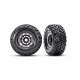 Black & Satin Wheels w/ Maxx SC Belted Tires (2)