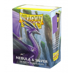 Dragon Shield Sleeves DUAL MATTE (100) Nebula & Silver