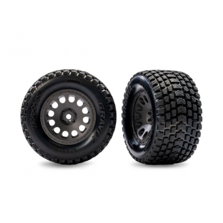 Gray Front Mini XRT Wheels w/ Gravix Tires (2)