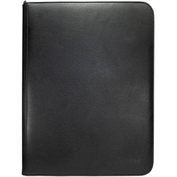UP Premium PRO-Binder 9-Pocket Zippered Portfolio Black