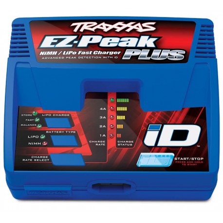 Charger, EZ-Peak Plus, 4 amp, NiMH LiPo w/ iD Auto Battery