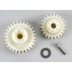 Primary gears: forward (28-T) reverse (22-T) set screw yoke