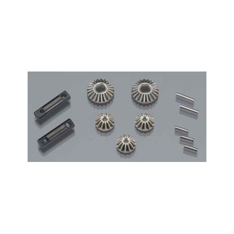 Gear set, differential (output gears (2) spider gears (3)