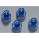 Shock caps, ALUM (blue-anod) (4) (fits all Ultra Shocks)