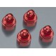 Shock caps, ALUM (red-anod) (4) (fits all Ultra Shocks)