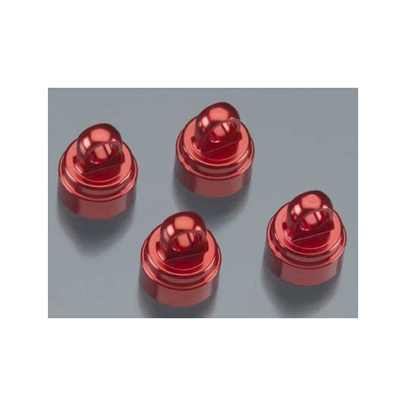 Shock caps, ALUM (red-anod) (4) (fits all Ultra Shocks)