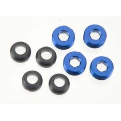 ALUM caps, pivot ball (blue-anod) (4)