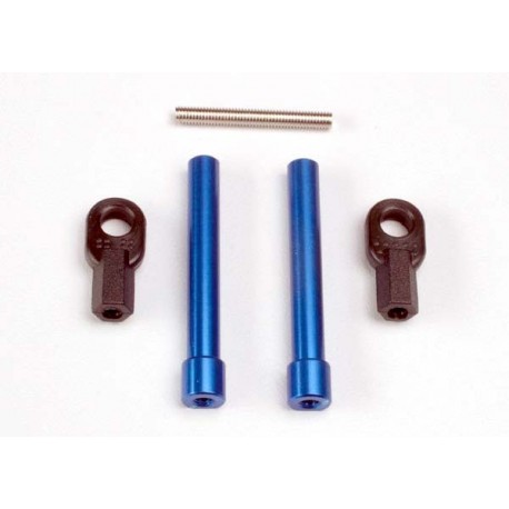 Bellcrank posts, ALUM (2) steering link threaded rod 3x25mm