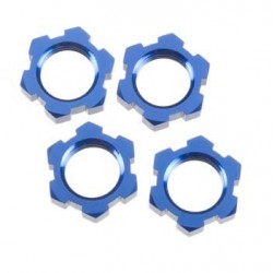 Wheel nuts, splined, 17mm (blue-anod) (4)