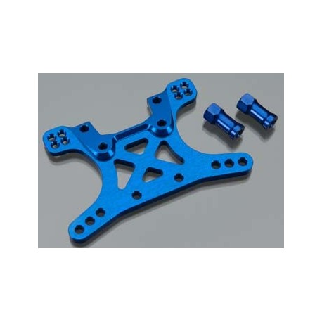 Shock tower, front, 7075-T6 ALUM (blue-anod)