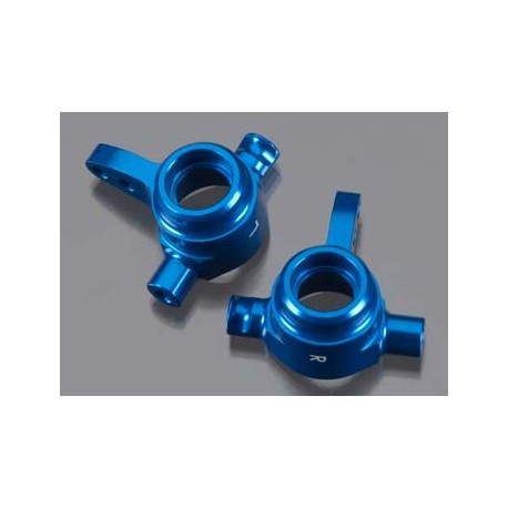 Steering blocks, 6061-T6 ALUM (blue-anod), left-right