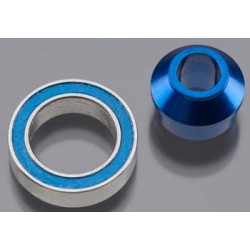 Bearing adapter, 6160-T6 ALUM (blue-anod) 10x15x4mm ball