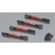 Push rods, ALUM (red-anod) (4) (w/rod ends)