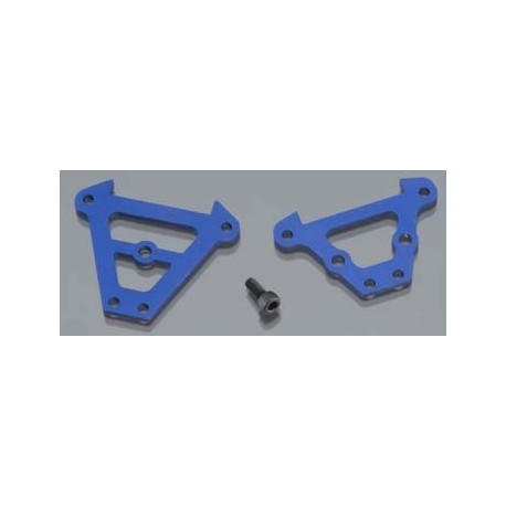 Bulkhead tie bars, front rear (blue-anod ALUM) 2.5x6