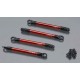 Push rods, ALUM (red-anod) (4) (w/rod ends)