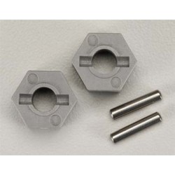 Wheel hubs, hex (tall offset, RustlerStampede front) (2)