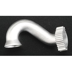 Header, exhaust (tubular ALUM silver-anod,TRX 2.5/R , 3.3)