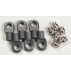 Rod ends, small, w/ hollow balls (6) (for Revo steering)