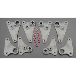 Rocker arm set, progressive-2 (90-T) spacers (red ALUM)