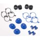 Pivot ball caps (4) dust boots, rubber (4) dust plugs, rubbe