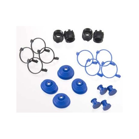 Pivot ball caps (4) dust boots, rubber (4) dust plugs, rubbe