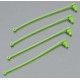 Body clip retainer, green (4)