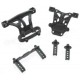 Body mounts, front rear body mount posts, front rear