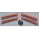 Push rod (molded composite) red (4) hollow balls (8)