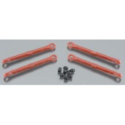 Toe link, front rear (molded composite) red (4) hollow balls