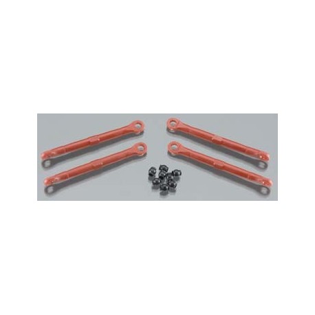 Toe link, front rear (molded composite) red (4) hollow balls