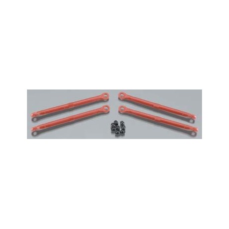 Toe link, front rear (molded composite) red (4) hollow balls