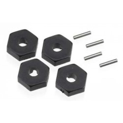 Wheel hubs, hex (4) axle pins (1.5x8mm) (4)