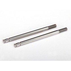 Shock shafts, steel, chrome finish (2)