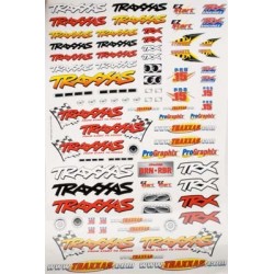 Official Team Traxxas racing decal set (flag logo 6-color)