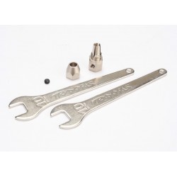 Motor coupler, collet style GS 4x3 SS (w/ threadlock) wrench