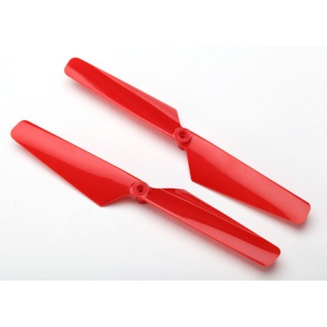 Rotor blade set, red (2) 1.6x5mm BCS (2)