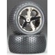 Tires wheels, assembled, glued (2.8) (All-Star black chrome