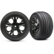 Tires wheels, assembled, glued (2.8) (All-Star black chrome)